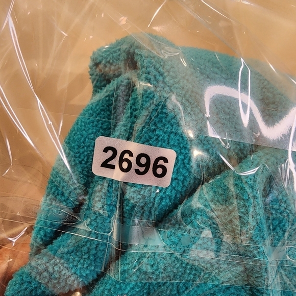 Land's End Teal Fleeces quarter zip pullover sweater size 10-12 - Picture 10 of 10